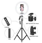 12 inch ring light with 7 feet tripod stand, controller and 360 degree pan head