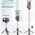 R1s LED লাইট সিস্টেম রিমোট সেলফি স্টিক - Image 2