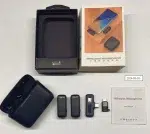 DK11 wireless microphone price in Bangladesh - box, charging case, 2 mics and Type-C receiver