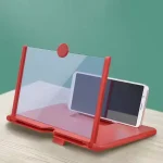 Foldable phone screen magnifier with phone holder