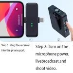 How to use F11-2 wireless mic with phone