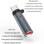 How to use Type C electric lighter