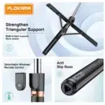 5.5 ফিট সেলফি স্টেন্ড + ব্লুটুথ মাইক্রোফোন - Image 2