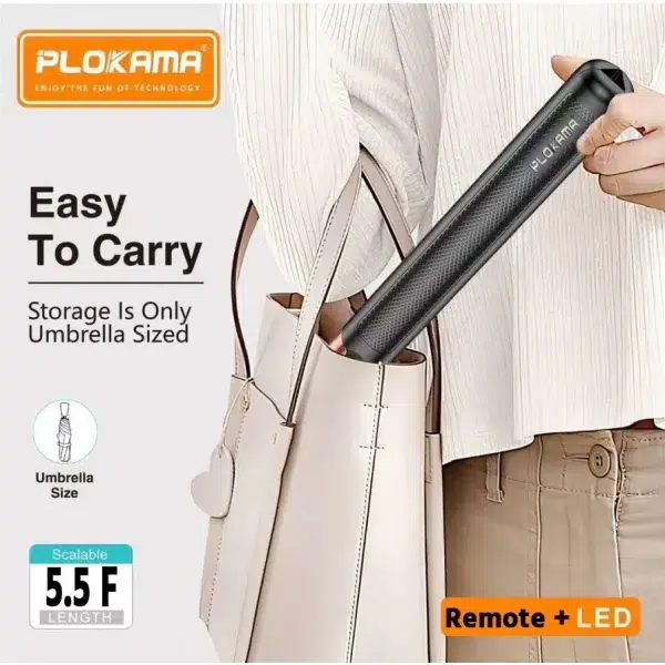 Long selfie stick price in Bangladesh - folds to umbrella size