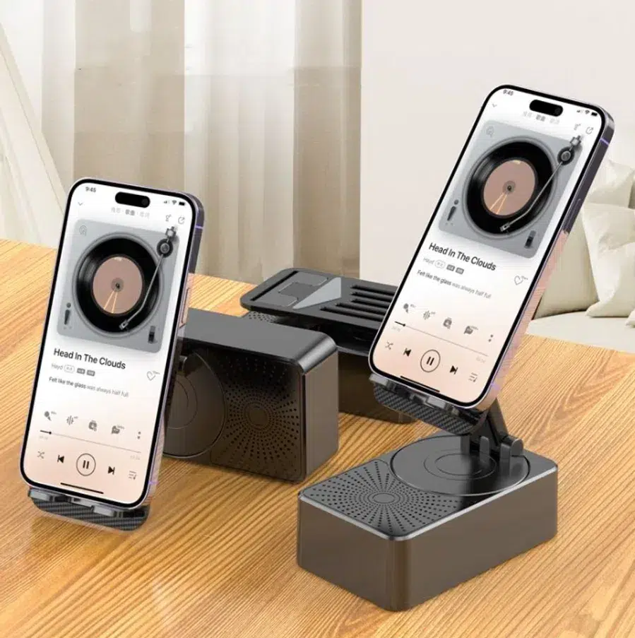Mobile stand with speaker