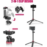 Ulanzi MT-44 2 in 1 phone clip with cold shoe and 1/4 inch screw