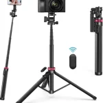 Ulanzi MT-78 extendable tripod with phone, camera and Bluetooth remote, also a selfie stick