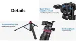 Ulanzi MT-78 quick-release cold shoe mount, reinforced knob and aluminium base