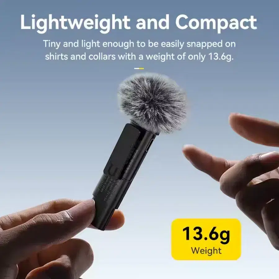 Ulanzi WM10 lightweight clip-on mic only 13.6g