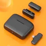 Wireless microphone with charging case - DK11 two mics and Type-C receiver