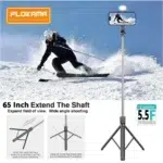 5.5 ফিট সেলফি স্টেন্ড + ব্লুটুথ মাইক্রোফোন - Image 4