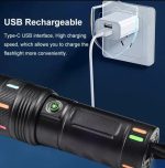 Rechargeable torch light with Type-C USB charging