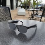 XG88 Pro wireless headset glasses with box and charging cable