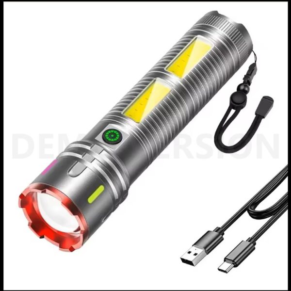 X03 rechargeable torch light with aluminum alloy body
