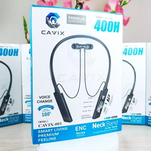 Cavix 400 Hour Premium Neckband Headphone