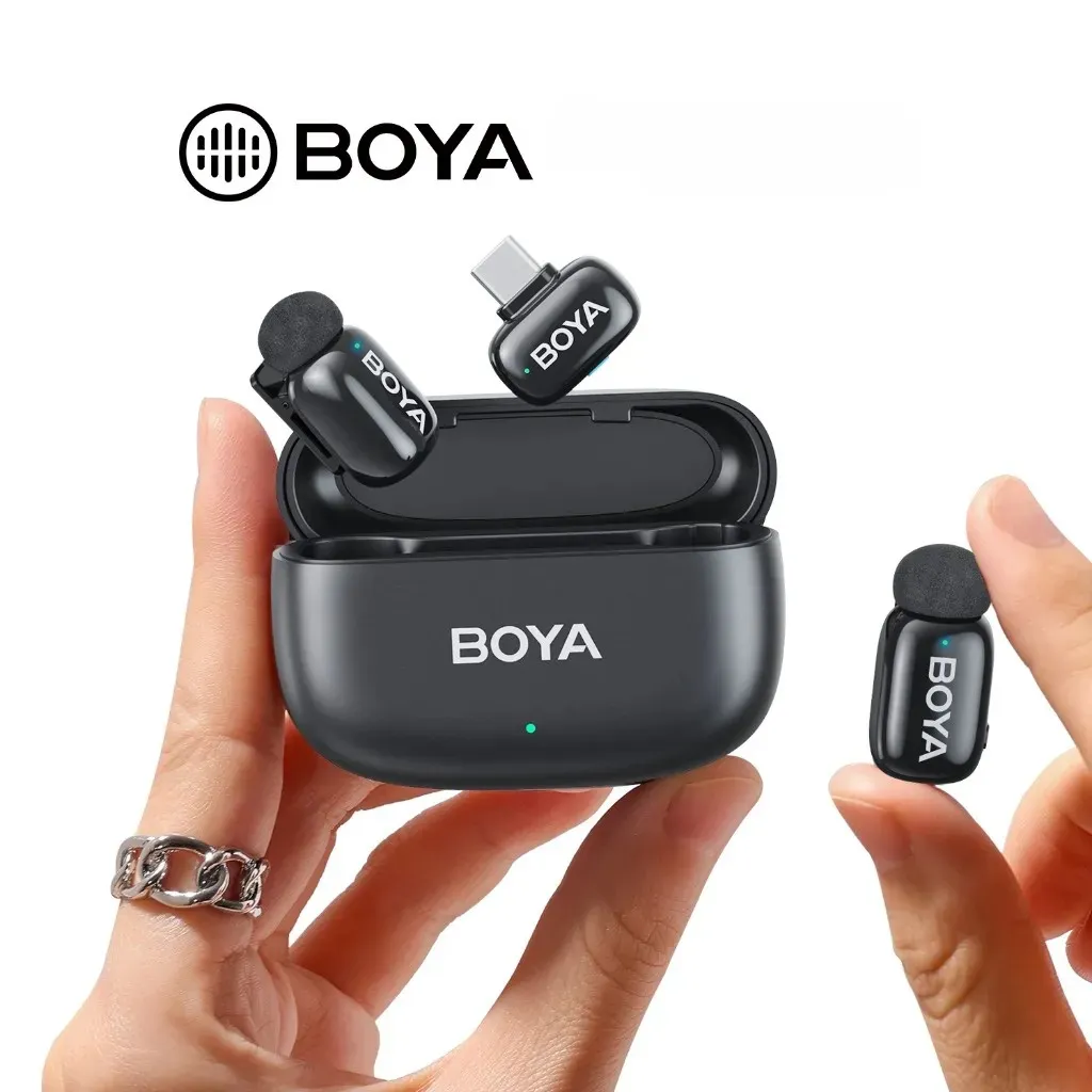 BOYA microphone wireless MW10 in hand