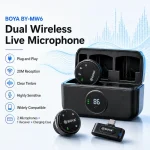 BOYA wireless microphone BY-MW6 dual live mic