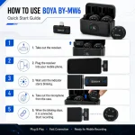 How to use BOYA wireless microphone MW6