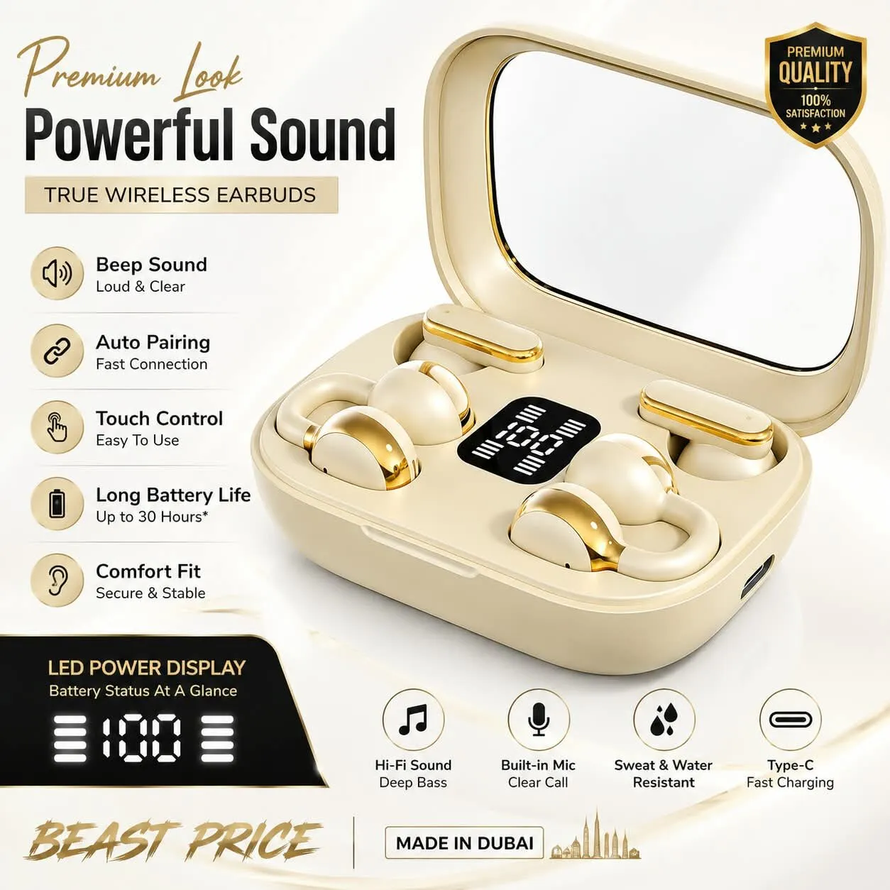 q10 2in1 main Q10 2 in 1 Earbuds (Two Pairs in One Case) - Image 1