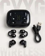 Q10 earbuds black 4 earbuds with cable