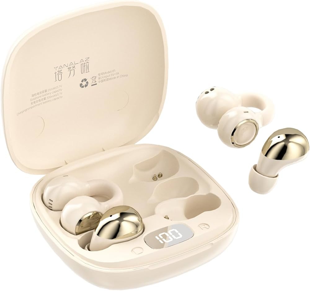 Q10 earbuds gold two pairs in one case