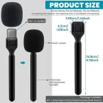Wireless microphone handle with foam cover